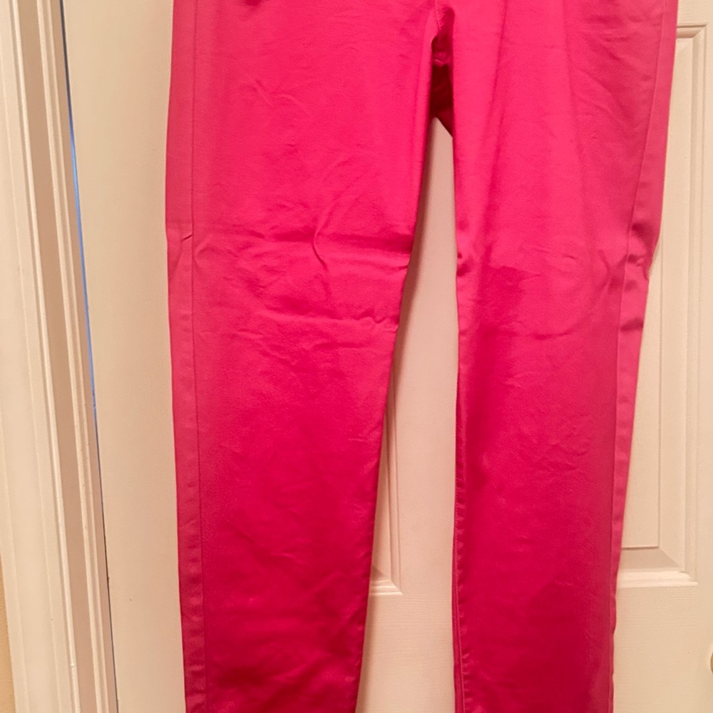 Vibrant Pink Low Rise Skinny  Pants